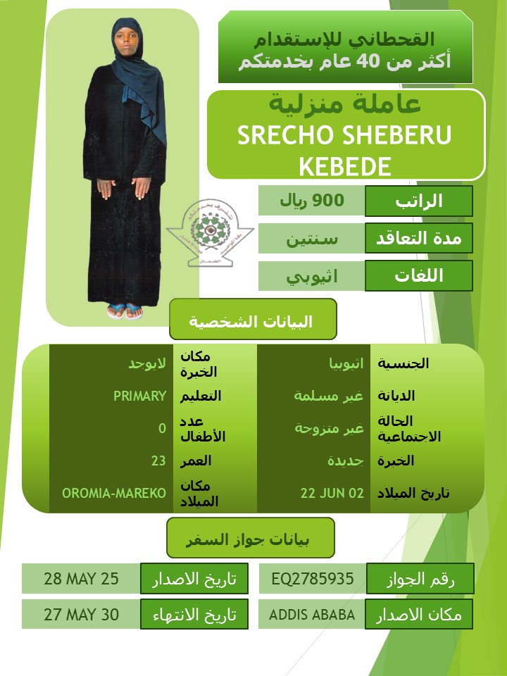 SRECHO SHEBERU KEBEDE